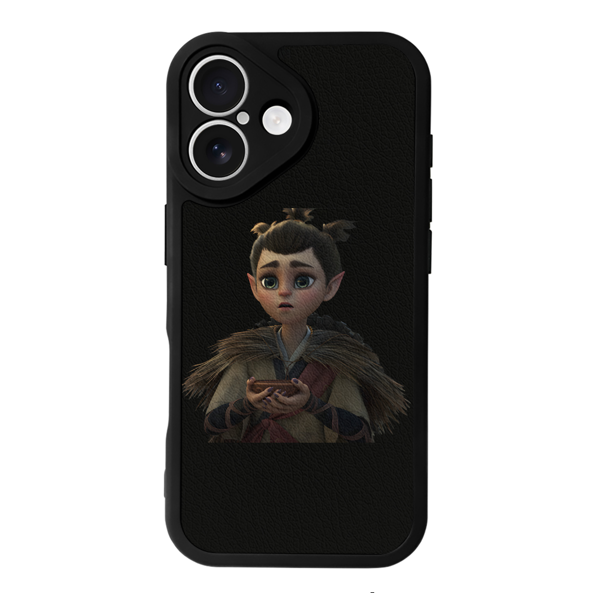（画像用） Ne Zha 2 ナタ 魔童の大暴れ 【iPhone 16シリーズ対応】シリコンスマホケース（レザー調） 材質：シリコン